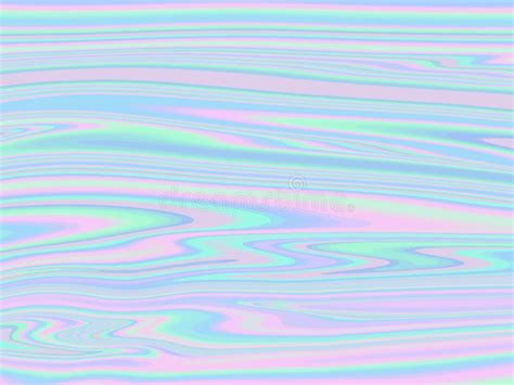Holographic Abstract Background In Pastel Neon Color Vector I Stock