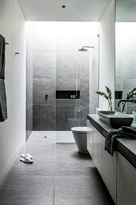 Modern Grey Bathroom Tile Ideas Best Design Idea