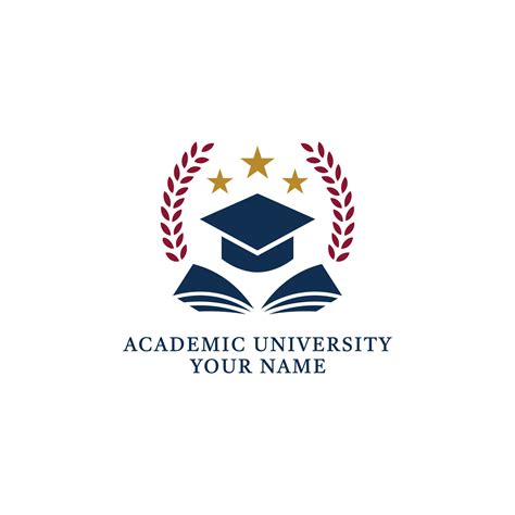 Universität College Logo Offenes Buch Symbol Für Wissen Und Bildung