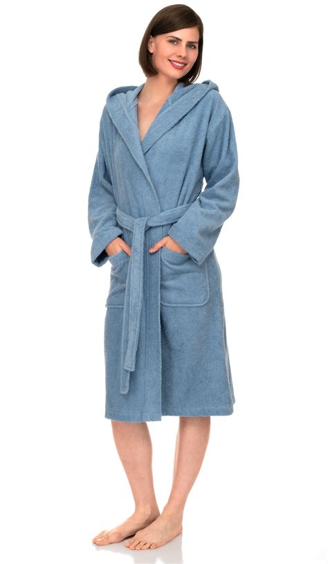 Towelselections Womens Hooded Robe Cotton Terry Cloth Bathrobe Ebay