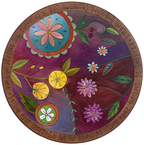 So this is a miniature lazy susan, not to be confused with the real life model you might use to help you lay out your miniature food selection of pickles and relishes. Small lazy susan | Pottery painting designs, Landscape art ...