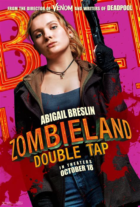 Zombieland Double Tap 2019 Character Poster Abigail Breslin As Little Rock Zombieland