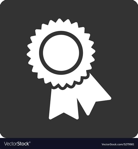 Certification Icon From Award Buttons Overcolor Vector Image
