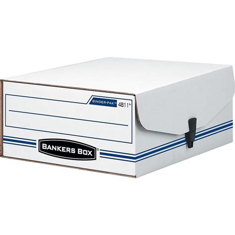 Bankers Box Liberty Binder-Pak Corrugated File Storage Box, Snap