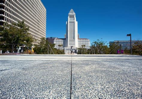 Los Angeles City Hall Building In Downtown La Stock Image Image Of