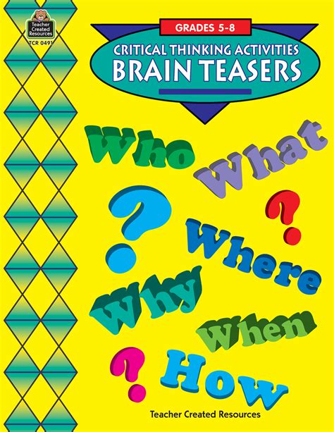 Brain Teasers Challenging Tcr0491 Teacher Created Resources