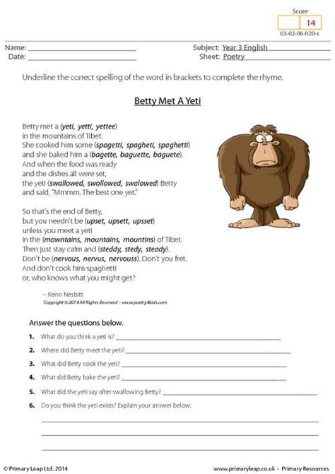 Year 5 English Worksheets Pdf Thekidsworksheet Science Worksheet For