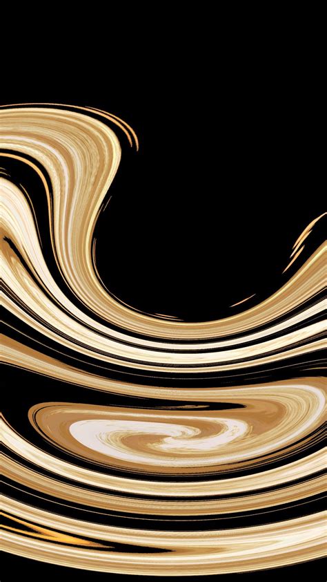 Download Wallpaper 938x1668 Twisted Form Circle Gold Iphone 876s6