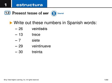 Actívate (A) 17 de octubre Write out these numbers in Spanish words