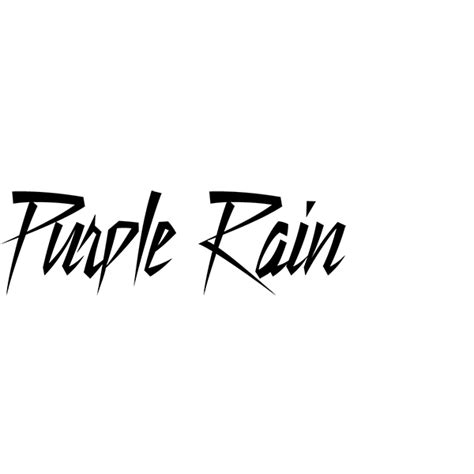 Purple Rain Font Download Famous Fonts
