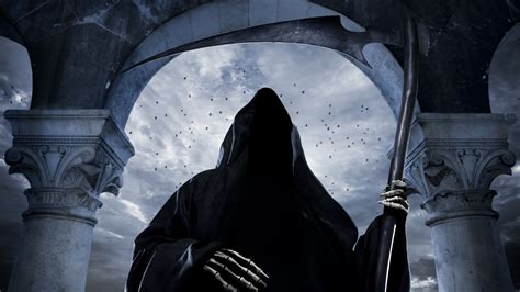Grim Reaper Scythe Hood 4k Ultra Hd Desktop Wallpaper