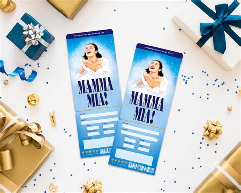 Printable Mamma Mia Broadway Surprise Ticket Mamma Mia Etsy