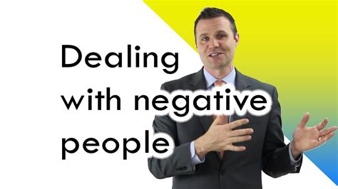 how to deal with negative people youtube