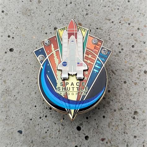 Stunning Space Shuttle Program Enamel Pin From The California Science