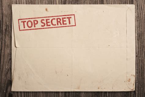 Open Top Secret Envelope On Table Stock Photo Download Image Now Istock