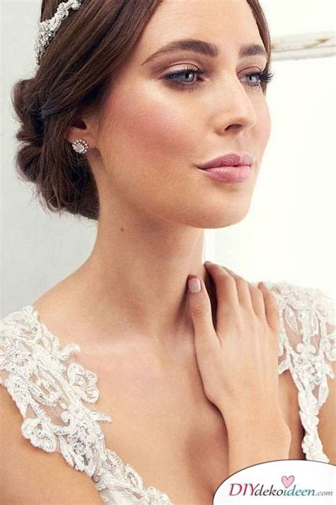 Elegantes Make Up F R Br Ute Wedding Makeup Natural Brunette Bridal