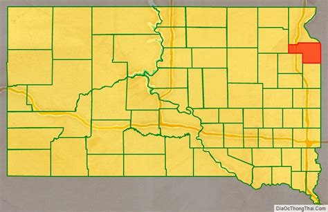 Map Of Grant County South Dakota Địa Ốc Thông Thái