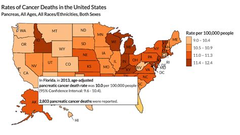 The Cdc Just Mapped Which States Have The Highest Rates Of Cancer In