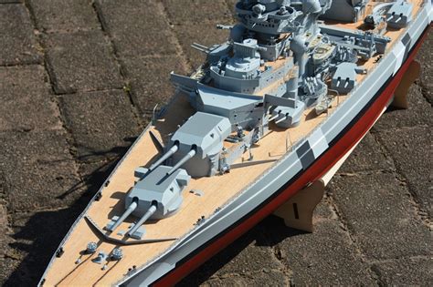 Premium Line Kymodels Bismarck 1200 Scale Pre Built Model Battleship
