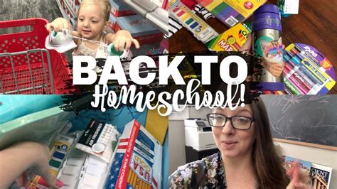 Homeschool Supply Haul Back To Homeschool Shop With Us Youtube