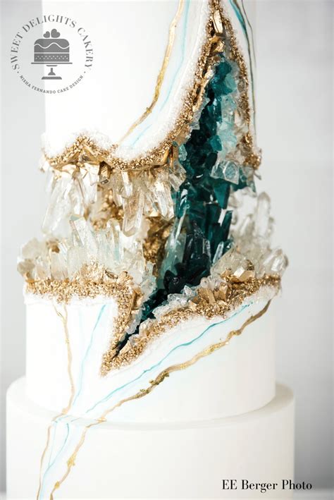 Agate Geode Wedding Cake