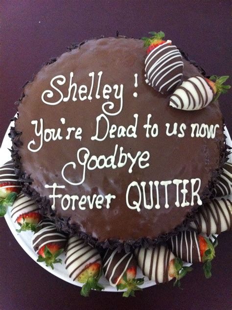 Farewell Cake Ideas For Friends Funny Quotes Of Leaving Cake