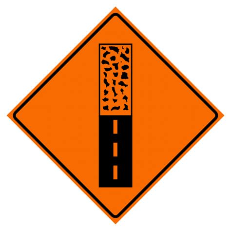 Tc 50 Pavement Ends Sign Traffic Depot Signs And Safety
