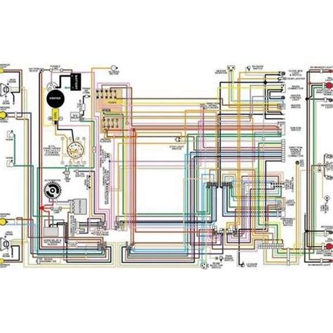 Chevy Color Laminated Wiring Diagram 1955 1957