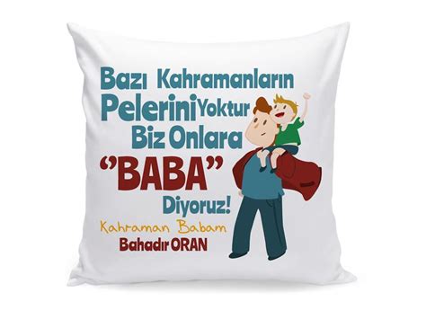 Babanı mutlu edecek babalar günü hediyelerini görmek için tıkla! Babalar Günü Hediyesi - Kahraman Baba Tasarımlı İsim ...