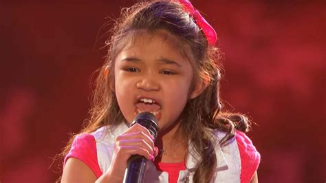 america s got talent 9 year old singer gets golden buzzer after powerful cover of girl on