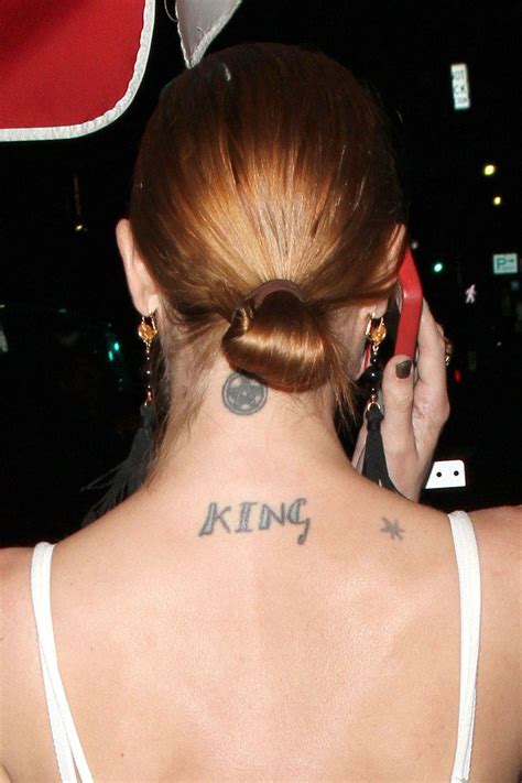 Lindsay Lohan Tattoo Actress Reveals Meaning Behind Triangle Ink