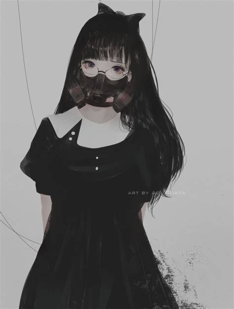 Safebooru 1girl Aoi Ogata Artist Name Bangs Black Bow Black Dress Black Hair Bow Collared