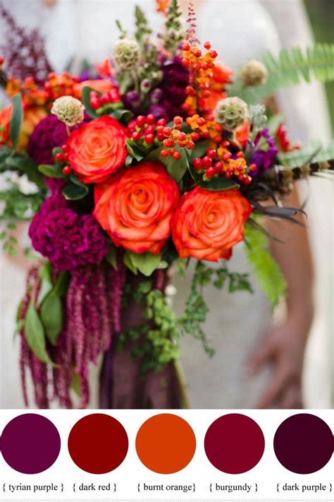 Once called a filler flower, carnations are now a popular choice for weddings. Color Inspiration : Wine Red Color Palette | Fall wedding ...