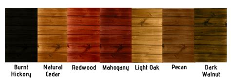 Minwax Semi Transparent Stain Color Chart