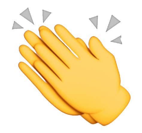 Clapping Emoji Png Clap Emoji Transparent Background Transparent