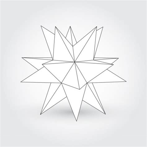Vector Star Geometric Symbol Art Illustration Stock Vector Image By