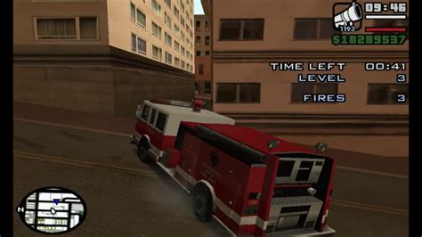 Grand Theft Auto Gta San Andreas Firefighter Youtube