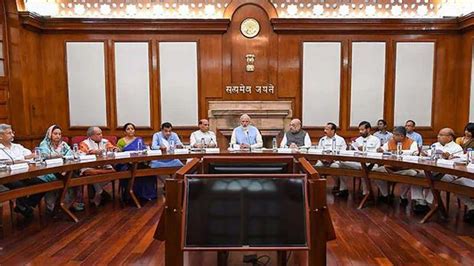 Union Cabinet Meets At Pm Narendra Modi S Residence