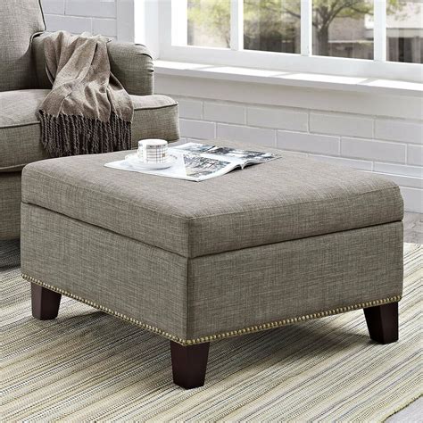 Shop for tufted ottoman coffee table at bed bath & beyond. Fabric Storage Ottoman Square Coffee Table Tufted Nailhead ...