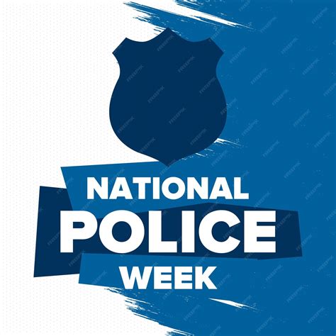 Premium Vector National Police Week In United States Police Hero