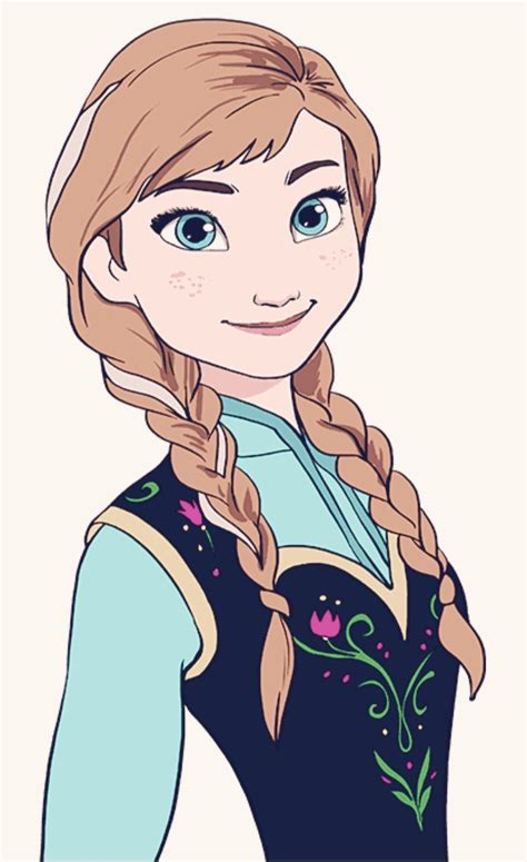 Very Easy How To Draw Disney Frozen Princess Anna Step By Step In 2021