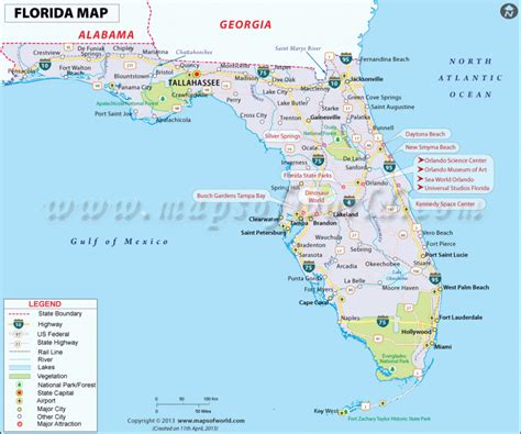 Map Of Florida Beaches Gulf Side Printable Maps