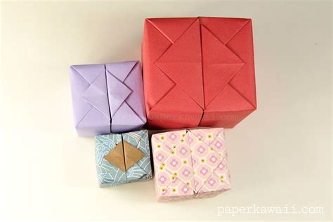 Origami Hinged Box Video Tutorial Paper Kawaii Origami T Box
