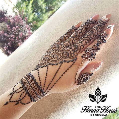 Henna Hand Spirals Dotted Lines Wrist Half Full With Images Henna