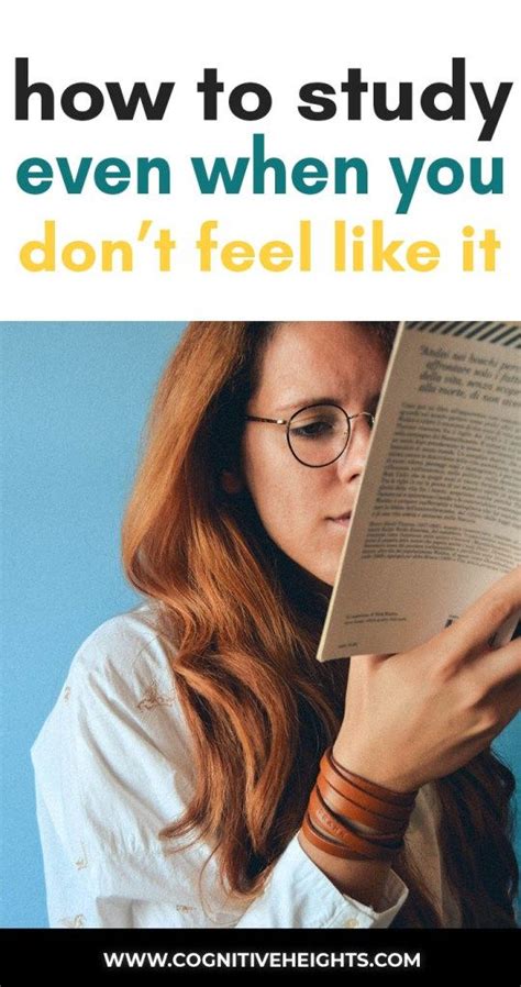 A Woman Reading A Book With The Text How To Study Even When You Dont