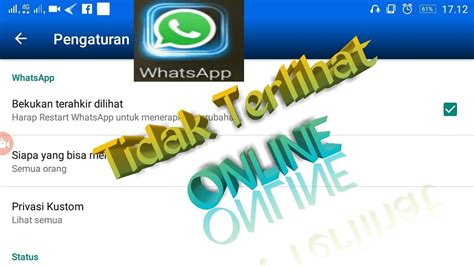 Bagi kamu yang sudah lelah bersembunyi agar notifikasi online tidak terlihat, berikut 4 trik terlihat offline di whatsapp. Cara setting WhatsApp agar tidak terlihat ONLINE - YouTube
