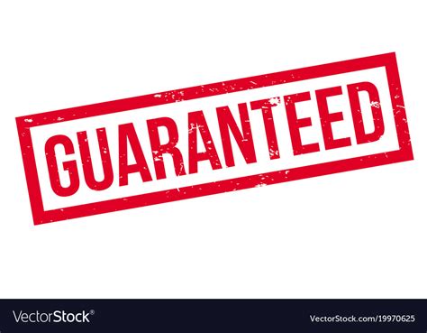 Guaranteed Rubber Stamp Royalty Free Vector Image