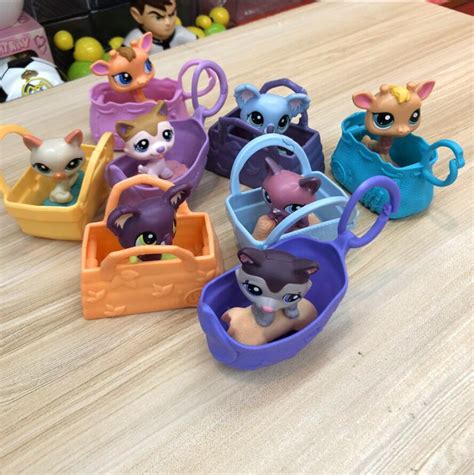 8pcslot Cute Lps Minis Pet Shop Toys For Girls Original Lps Toy Set