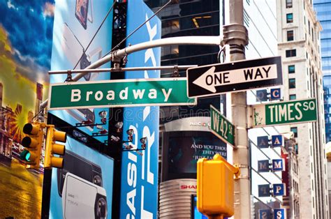 Broadway Signe De Rue De New York City Image Stock éditorial Image
