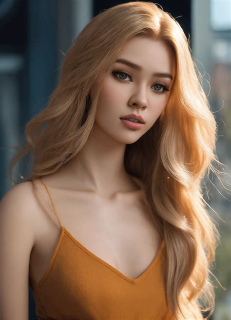 lexica a woman with long blonde hair posing for the camera uncanny valley webtoon